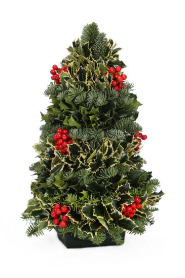 Holly & Fir Tree Centerpiece